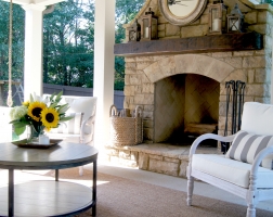 Covered Patio with Fireplace