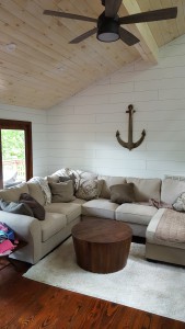 Shiplap is great for farmhouse style.